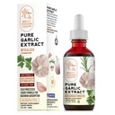 순수 마늘 추출 – Allicin 보충 – 면역 지원. 알콜 자유로운 공식, 채식주의자, 익지않는, Superfood – 액체 마늘 기름 하락 - 1 fl.oz