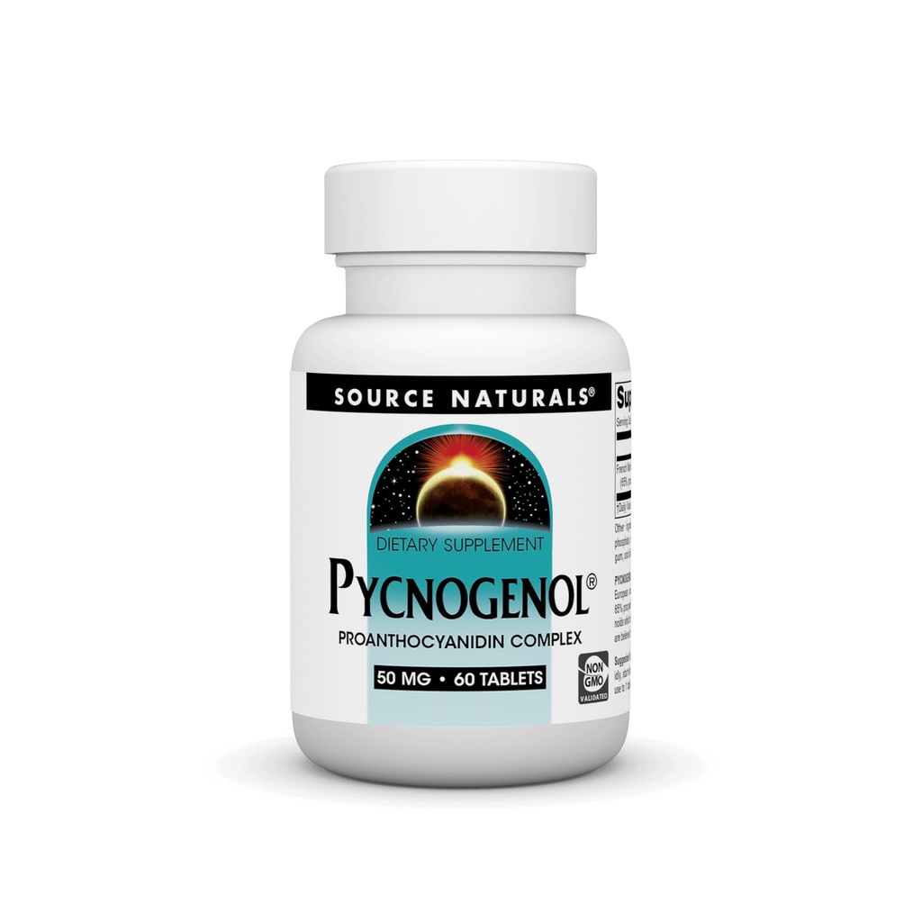 Source Naturals Pycnogenol 50 mg Proanthocyanidin Complex - 60 정제
