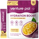 벤처 Pal Sugar Free Electrolyte Powder Packets - Rapid Hydration & Party Recovery 용 액체 일일 IV 음료 믹스 | 5 비타민 & 7 일 전동| Keto Friendly | Non-GMO | 인증 Vegan | 16 스틱
