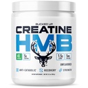 Bucked Up Creatine HMB 40 Servings Unflavored | 5g Creatine Monohydrate with 1.5g myHMB and 5mg BioPerine | Dietary Supplement Powder for Men and Women