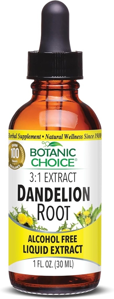 보컬 선택 Dandelion 뿌리, 알코올 무료 액체 추출-전통 지원 Liver 건강, Cleanse 독소, Aid Digestion-1 유체 Ounce