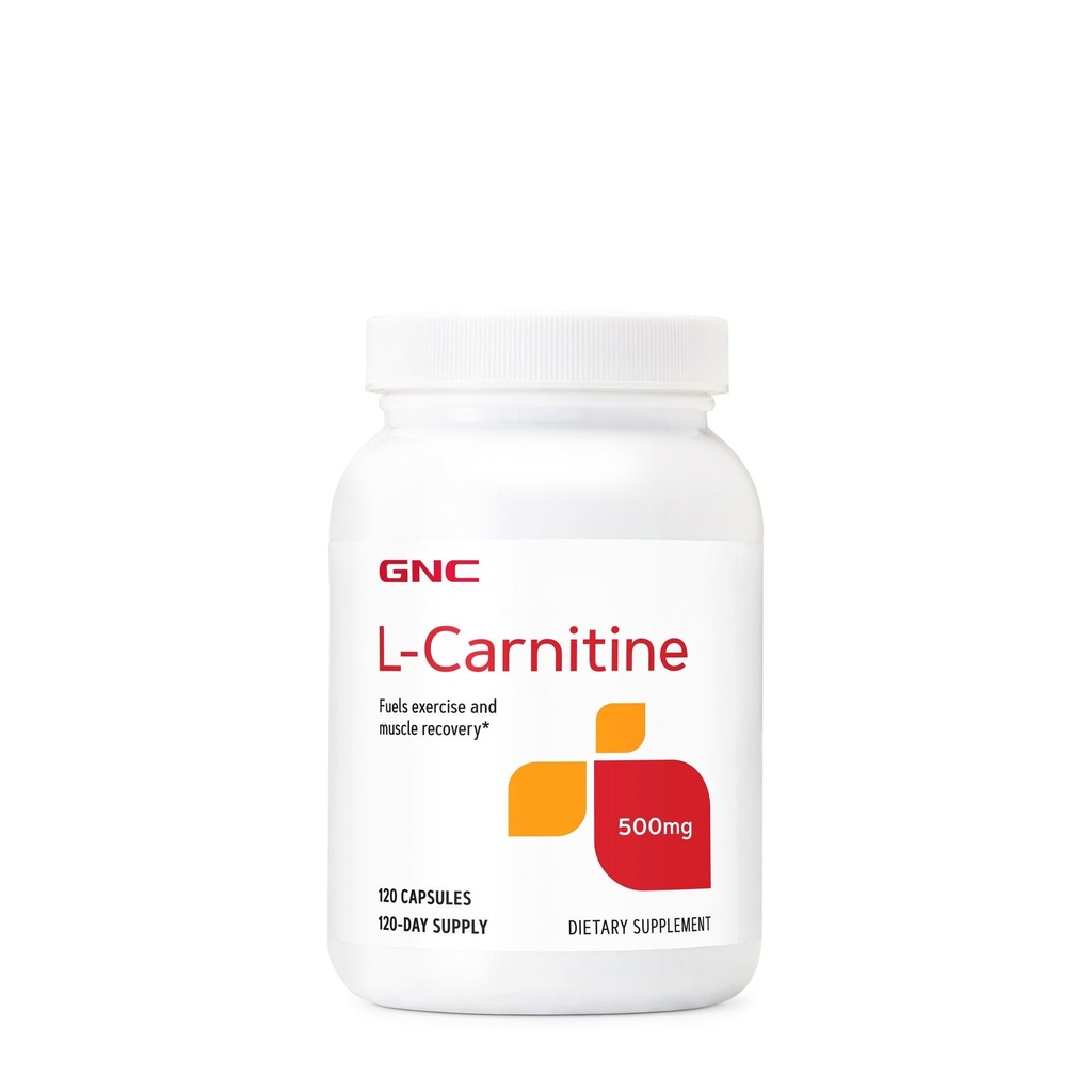 GNC L Carnitine 500mg 보충교재, 지원 근육 회복, 120의 서빙