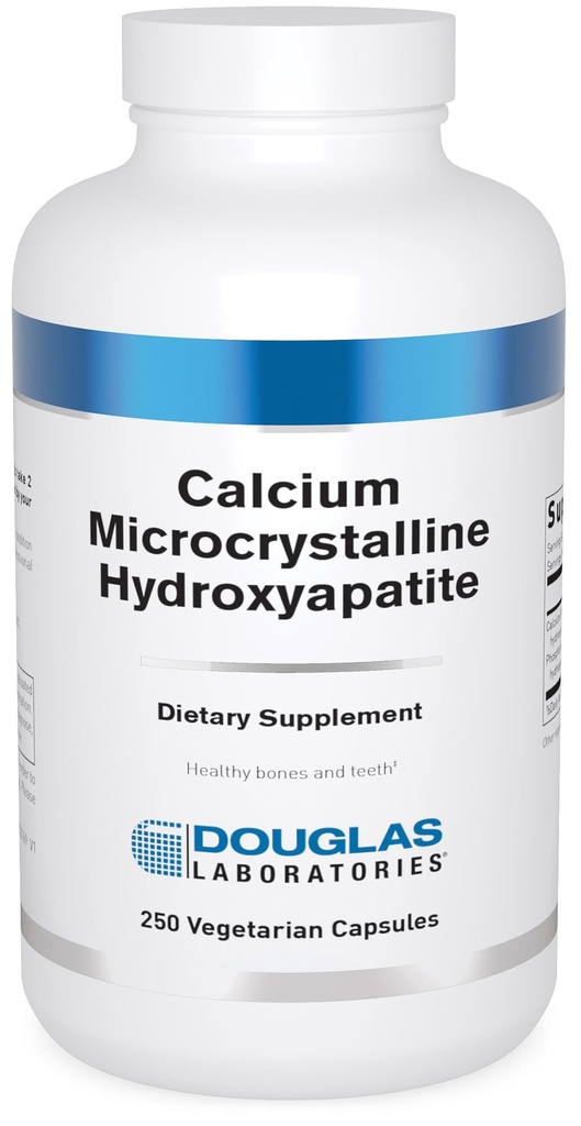 Douglas Laboratories 칼슘 Microcrystalline Hydroxyapatite - Teeth & Bone Health Support* - 칼슘 및 인 마이크로 영양소 - 식이 보충제 - 250 채식 캡슐
