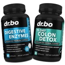 소화 효소 & 콜론 클렌저 Detox - 소화 보충교재 & 여성 & 남자를 위한 15 일 Intestinal Cleanse 알약 - Gut를 위한 빠른 자연적인 Laxative