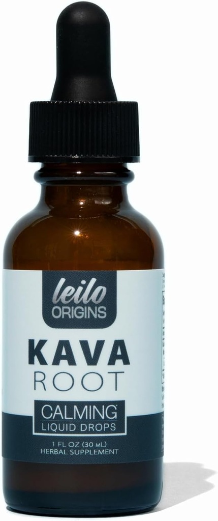 LEILO Kava Root Liquid Extract | 서포트 릴 포인트 | 70% 추출 강도 - 알코올 프리 | (1 Fl Oz, 30 서빙)