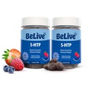 BeLive 5-HTP Gummies – 2 팩 - 120 Ct I 5HTP Calming Gummies for Heightened Focus, Relaxation & Rest for Adults | Vegan - 혼합 버클 맛