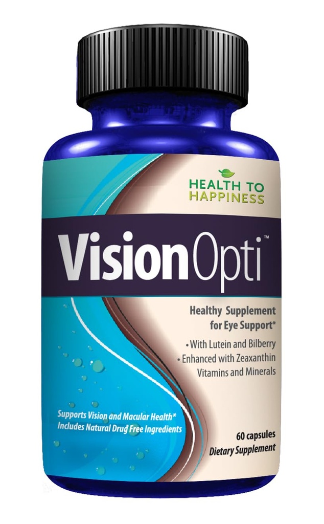 Vision Opti - Lutein, Zeaxanthin, Selenium, 아연 및 비타민 A 및 C가있는 눈 건강 보충 | 60 캡슐