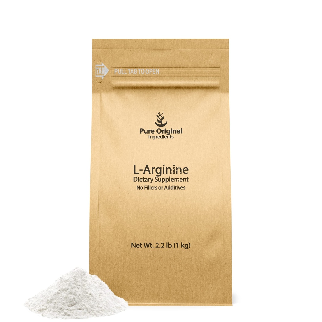 PURE ORIGINAL INGREDIENTS L-Arginine (2.2 lb) 순수, 필러 또는 첨가제 없음