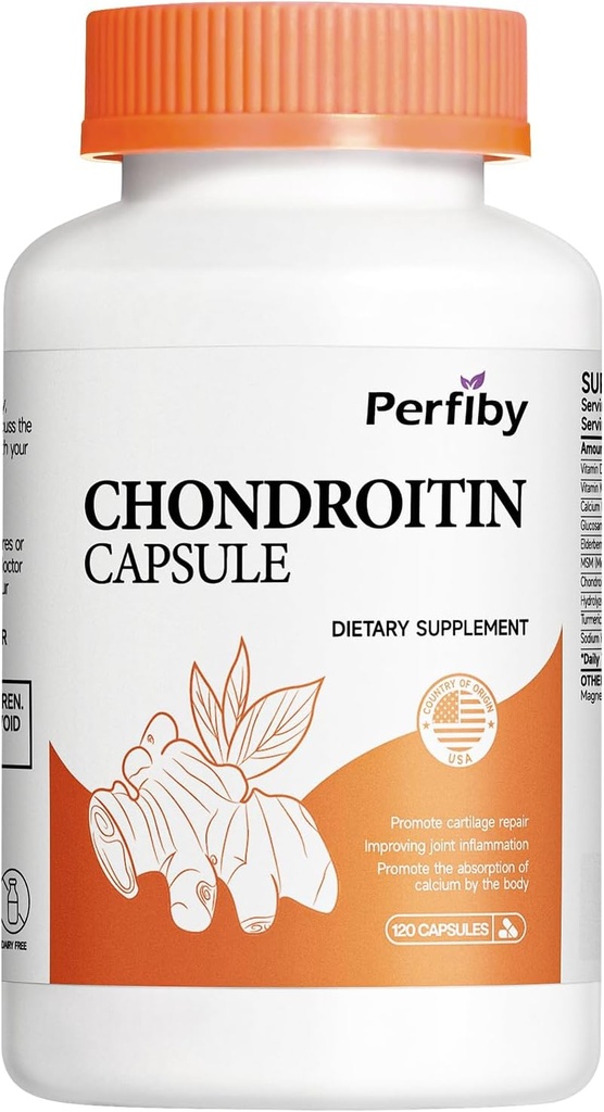 Glucosamine Chondroitin 및 Elderberry 추출물이있는 MSM - 공동 지원 및 면역 건강 보충, 120 캡슐, 60 일 공급