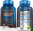 Herbtonics Apple Cider Vinegar 캡슐 Keto BHB - 여성과 남성, 설탕 - 무료, Keto 공식에 대한 소화, 해독 및 대사를 지원합니다.