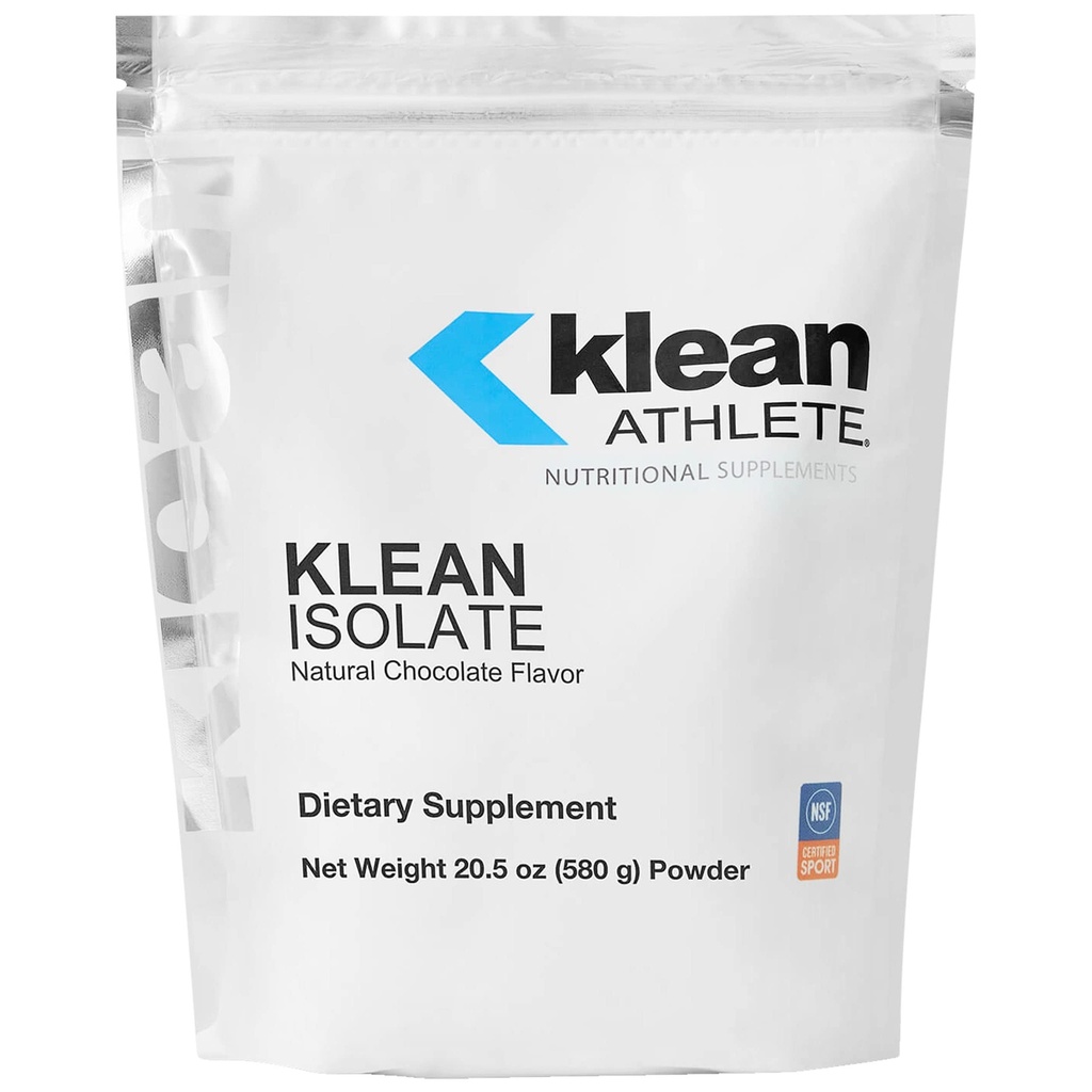 Klean Athlete Klean Isolate | 근육 Integrity를 위한 매일 단백질과 아미노산 섭취를 강화하는 Whey Protein Isolate | 스포츠용 NSF 인증 | 20 인분 | 천연 초콜릿 맛
