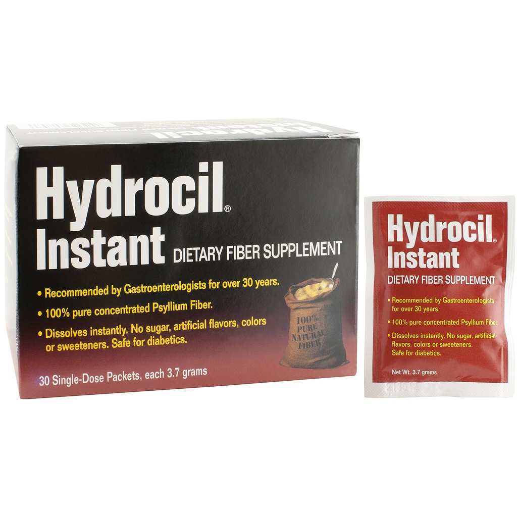 규정식 섬유 보충교재, Psyllium Husk 분말, 30 단 하나 복용량 Packets