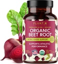 USDA Plant.O Premium Organic Beet Root Tablets [1350mg Beets Powder] 와 Black Pepper for Extra Absorption - 산화 질소 보충