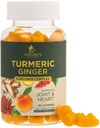 Turmeric Curcumin 보충교재 Gummies - 제일 흡수, 성격 Vegan 합동 지원, 비 GMO, 글루텐 자유로운, 맛있은 복숭아 풍미를 위한 Turmeric & Ginger, 까만 고추를 가진 95% Curcuminoids - 60 Gummies