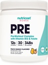 여성용 Nutricost Pre-Workout 파우더, 복숭아 망고, 30 인분