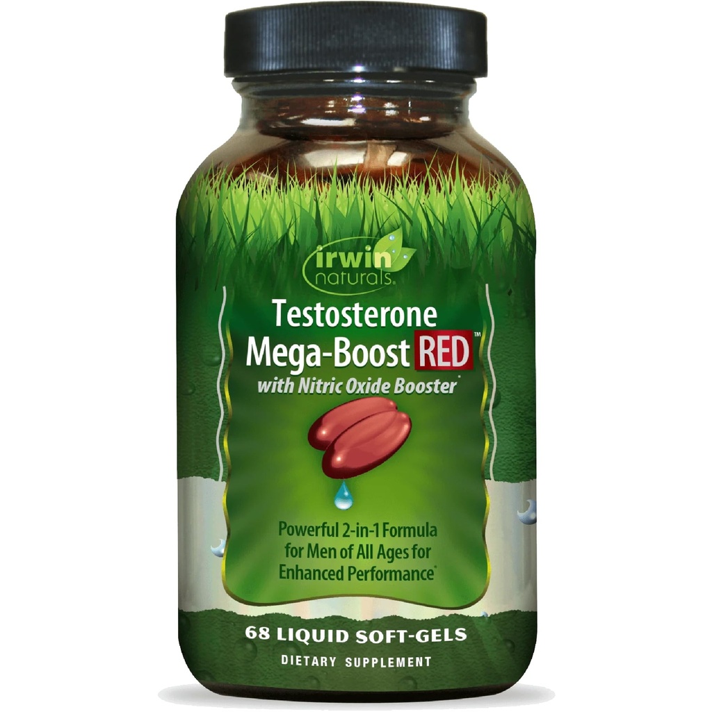 Irwin Naturals 테스토스테론 메가 Boost 빨간 68 Sgels