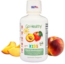 건강한 아이 액체 Multivitamin, 면역 지원, 아이 액체 Multivitamins, 높은 흡수 Vegan 비타민, 아이 비타민 Multivitamin 복숭아 망고 - 30-60 서빙