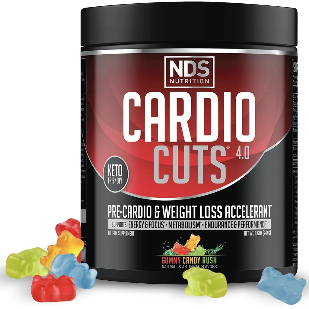 NDS 영양 Cardio 커트 4.0, 20 서빙 (팩 1), 거짓 사탕 러시
