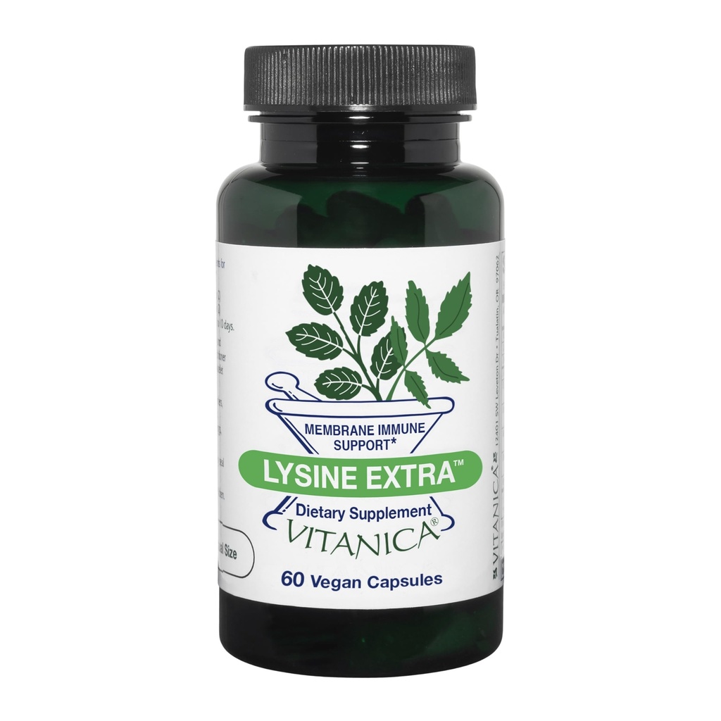 Vitanica Lysine 여분, 면역 체계 지원, 채식주의자, 60의 캡슐