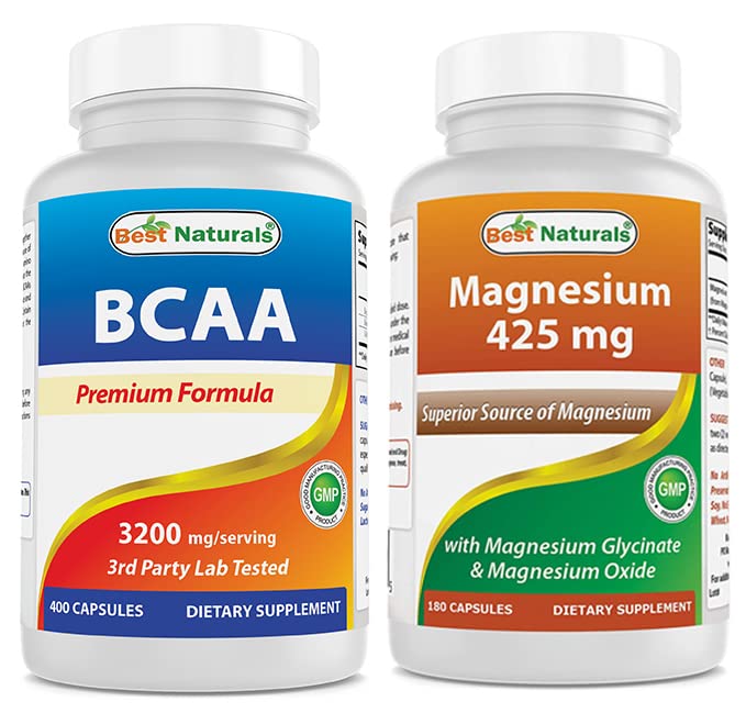 제일 자연적인 BCAA 3200 mg & 마그네슘 글리세라이드 425 mg
