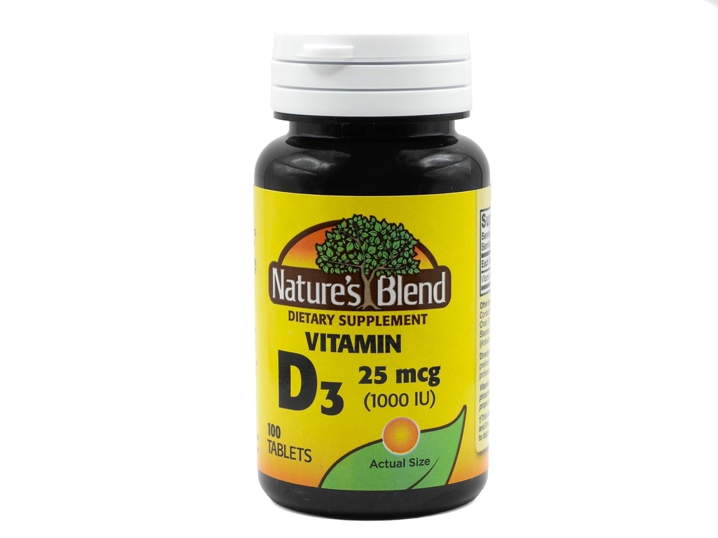 NAT B VIT D3 TB 1000IU 100 자연의 혼합