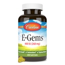 Carlson - E-Gems, 400 IU, 심장 건강 & 최선 웰니스, 산화 방지제, 200 연약한 젤