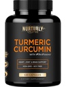 BioPerine Black Pepper 및 95 % Curcuminoids가있는 Turmeric Curcumin - 높은 흡수 Turmeric은 Hearth 건강을위한 1300mg을 보충합니다 - Non-GMO, 글루텐 무료 - 120 캡슐