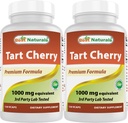 최고의 Naturals Tart Cherry Extract 1000 mg 120 캡슐 (120 개)