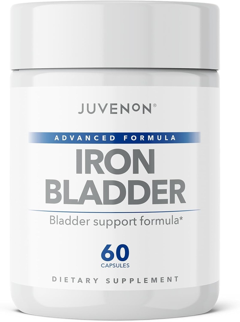 Juvenon Iron Bladder - 건강한 Bladder 기능을위한 초본 보충 - 호박 씨앗 추출물, Soy Germ 추출물, Saw Palmetto와 Incontinence 지원
