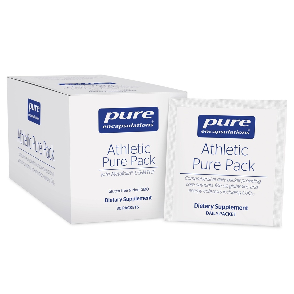 Pure Encapsulations Athletic Pure Pack | CoQ10 및 Kre-Alkalyn | 30 Packets를 포함한 광범위한 일일 패킷 제공