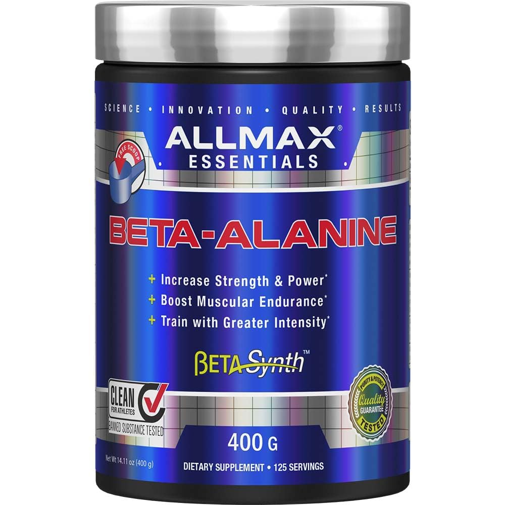 ALLMAX 영양 베타 알라닌 분말, 힘 & 내구시간, 400g (14.11 oz)를 위한 성과 증강 인자