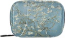 Almond Blossom Van Gogh Pill Box 7 Day Pill Case Bag Travel Pill 주최자 가방 지퍼 휴대용 주간 케이스 컴팩트 크기 비타민 보충 홀더