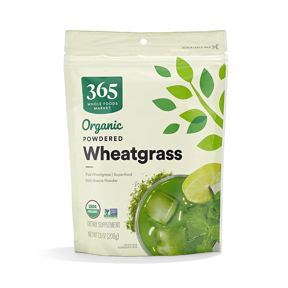 전체 식품 시장의 365, 유기 Wheatgrass 분말, 7.3 오운스