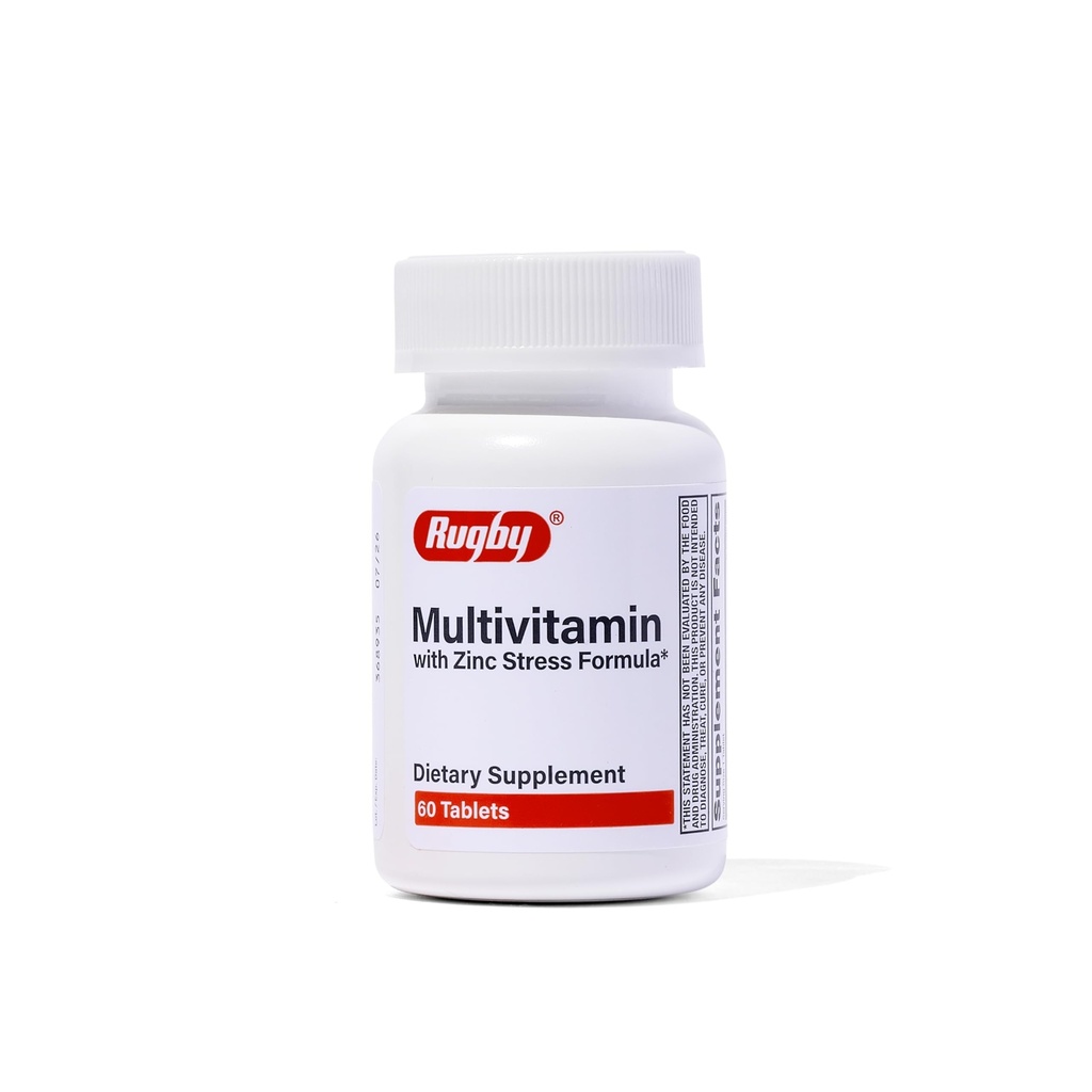 아연 응력 공식을 가진 럭비 Multivitamin - Dietary 보충교재 - 60의 정제 (1 팩)