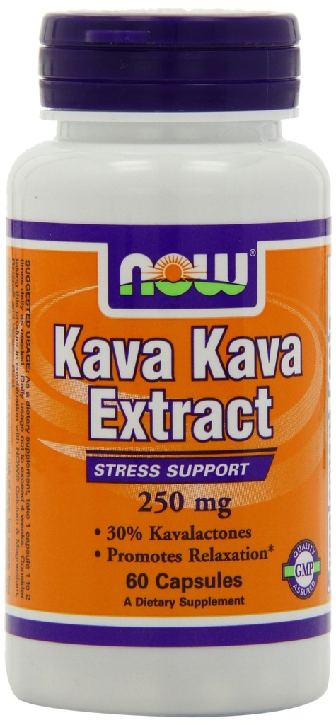 지금 보충 교재, Kava Kava 추출물 250 mg, 30% Kavalactones, 초본 Relaxation Blend*, 60 Veg 캡슐