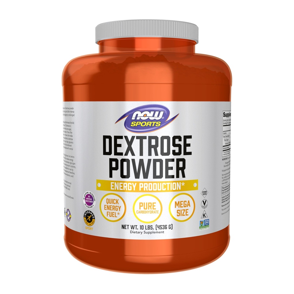 지금 음식 스포츠 영양, Dextrose 분말 (모노당류), 에너지 생산 *, 10-Pound