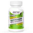 DEVA Vegan Glucosamine MSM & Chondroitin + Turmeric, CMO, Boswellia, Hyaluronic 산 & 더, 개량된 비 동물성 공식, 90의 정제