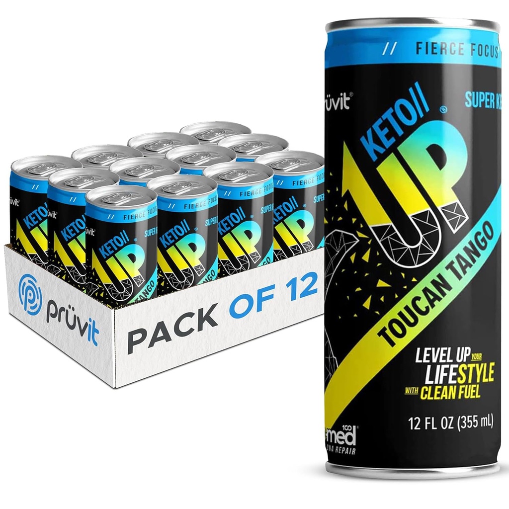 Toucan Tango Keto//Up® 음료 - 남성과 여성을위한 초점을위한 준비 - 12 팩