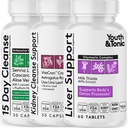 젊음 & Tonic 3X 몸은 여자 & 남자를 위한 Cleanse와 Detox 알약을 간호합니다, Kidney의 대령은 건강한 기능을 지원하고 Unwanted 불순물과 대사 낭비의 손실을 위해 보충합니다. 120 캡슐