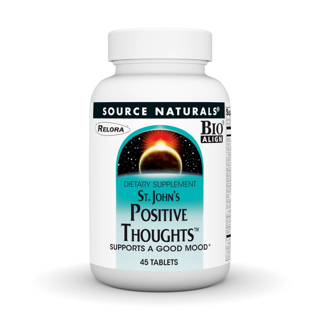 Source Naturals St. John's Positive Thoughts - 지원 A 좋은 Mood * - 45 정제