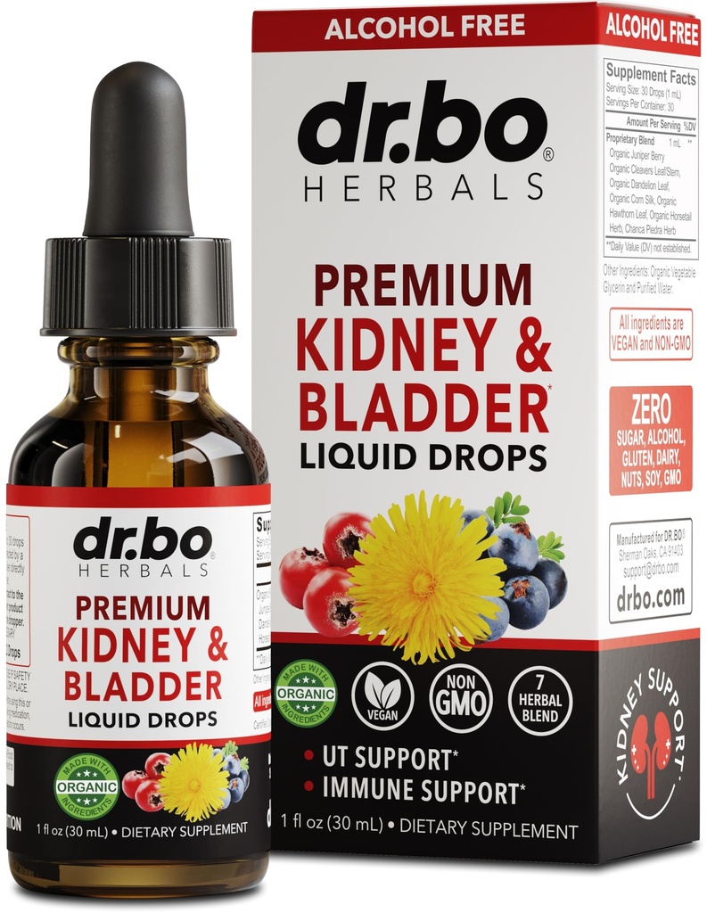 Kidney 지원 보충교재 Bladder 건강 - 유기 Renal Cleanse 보충교재 하락 Juniper Berry Cleavers Dandelion - Renal Kidney Cleanse Detox Urinary Tract 초본 방광 지원 홍조 Kidney 1oz