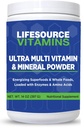 LifeSource 비타민 Ultra Multi Vitamin & Mineral Powder - 전체 식품 기반 - 30 일 공급