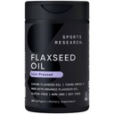 스포츠 연구 Flaxseed 오일 Softgels 1242mg - 식물 기반 오메가 3 여성 및 남성을위한 보충 - Non-GMO Verified, Soy & Gluten 무료 (200 개)