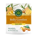 전통 약품, 유기 Belly Comfort Lozenges Lemon Ginger, Relieves Nausea, 30 개별적으로 감싸인 Lozenges