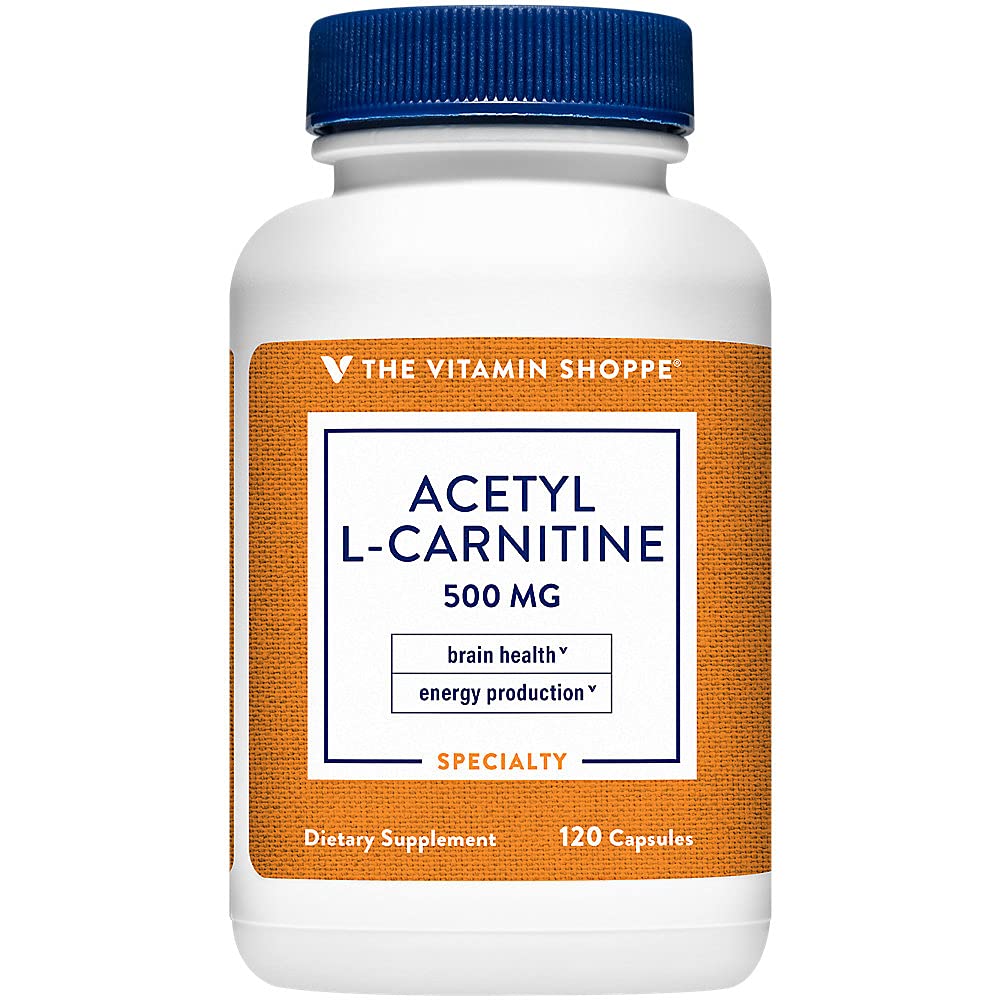 Acetyl-L-Carnitine 500mg - 건강한 뇌 및 기억 기능을 지원하고, 에너지 생산을 승진시킵니다 – CarnipureTM는 비타민 Shoppe에 의해 L 카르니틴 (120의 캡슐)의 가장 순수한 모양을 제안합니다