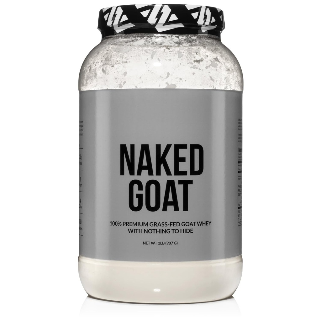 NAKED 염소 - Pasture Fed Goat Whey Protein Powders from Small-Herd Wisconsin Dairies, 2Lb Bulk, GMO Free, Soy Free. Digest - 모든 자연 - 23 그램의 단백질 - 30 서빙