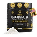 HRDWRK - 전해질 분말 Keto Hydration 설탕 마그네슘, 칼륨 및 나트륨으로 무료 - 100 서빙 | 부스트 내구시간 및 이 Electrolytes 보충과 피로 감소 - 최대 Hydration