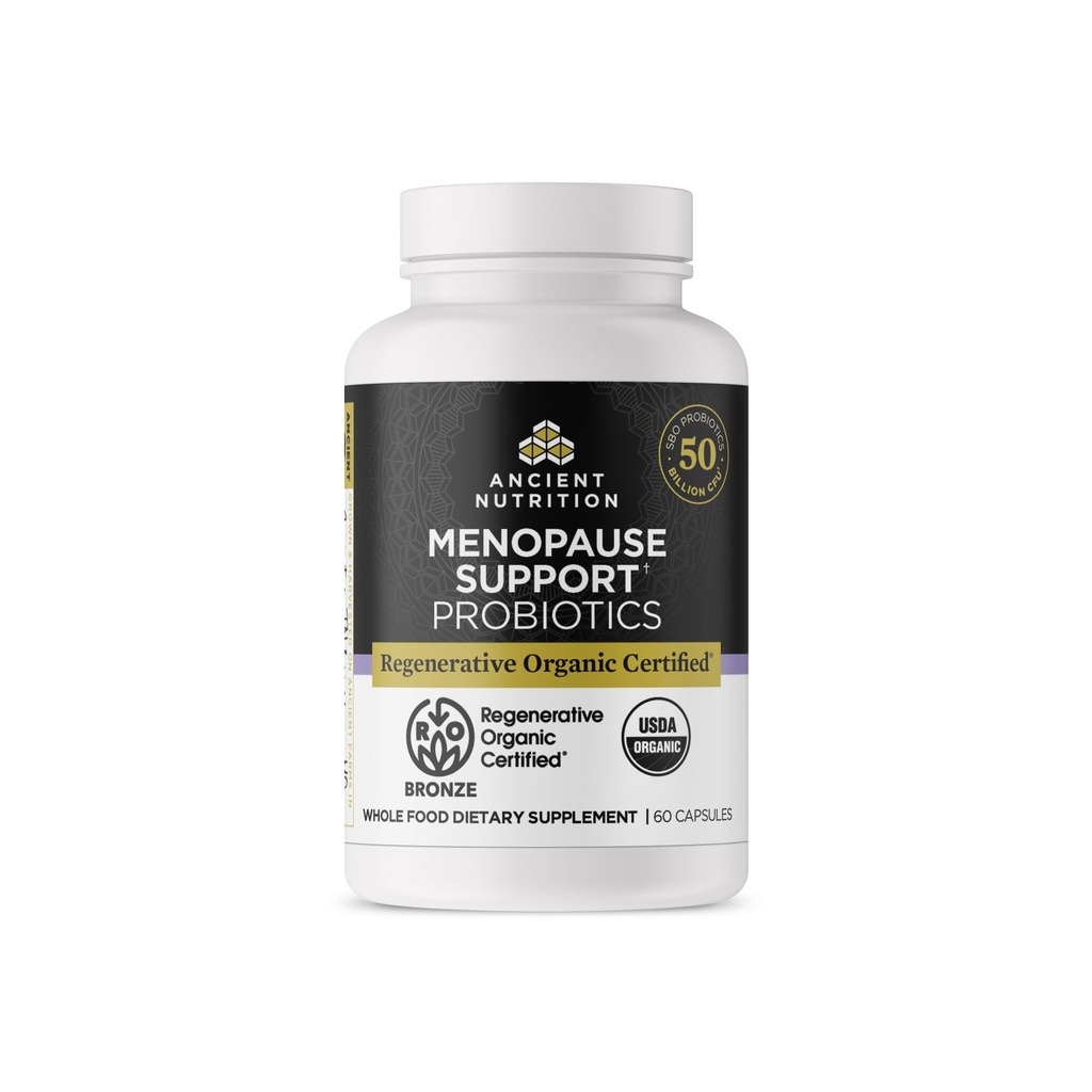 Menopause Support, Probiotics Menopause Support, 건강한 소화 및 여성 건강 지원, 서빙 당 50 억 CFUs *, 60 개