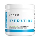 Kaged Electrolyte Hydration Powder Hydracharge Apple Limeade Sports Drink for Men and Women Pre, Post, 인트라 운동 보충 60 서빙