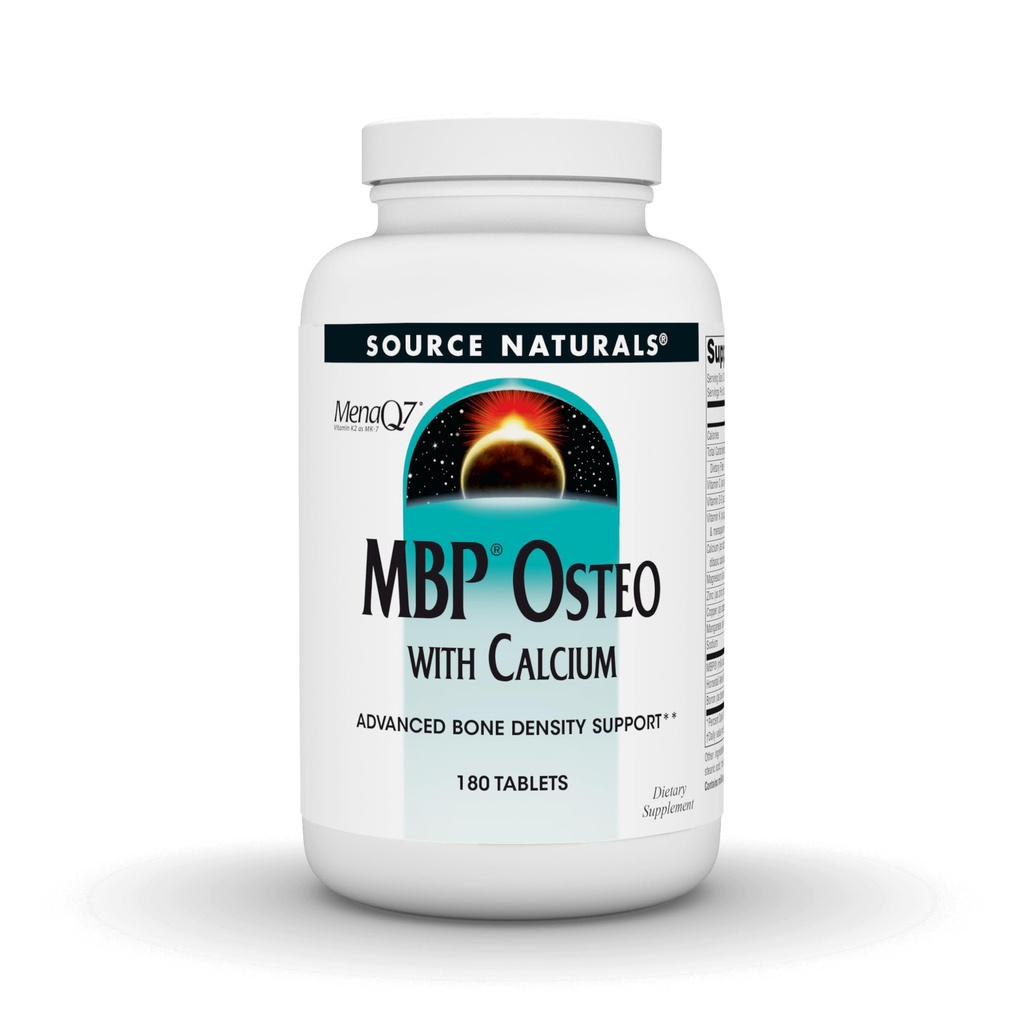 Source Naturals MBP Osteo 칼슘, 고급 뼈 밀도 지원 *, 180 정제